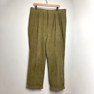 Vintage 90s Ben Silver Corduroy Pants sz 38 Charleston Preppy Old Money Luxury